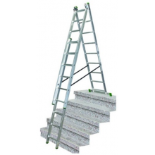 ŽEBŘÍK TROJDÍLNÝ 3X7 S ÚPRAVOU NA SCHODY 195/310/420 CM